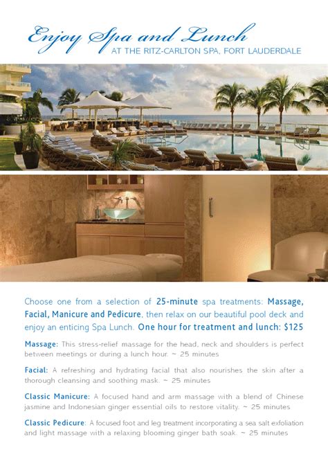 The Ritz-Carlton, Fort Lauderdale Summer Spa Promotion – Premier Guide ...