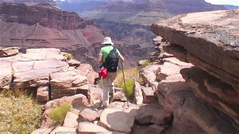 Hiking Bright Angel Trail to Plateau Point at the Grand Canyon