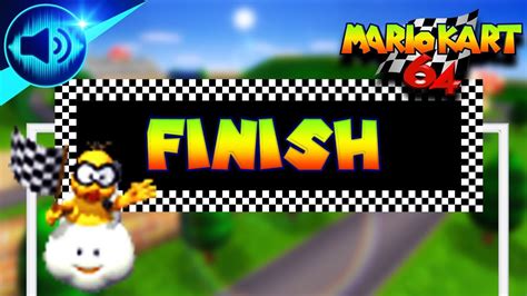 Mario Kart 64 Finish Line Sound Effect - YouTube