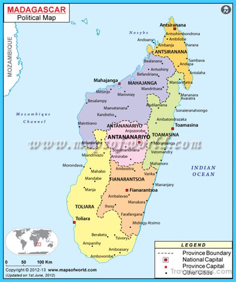 Map of Madagascar - TravelsMaps.Com