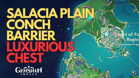 Salacia Plain Conch Barrier Luxurious Chest Puzzle Genshin Impact - YouTube