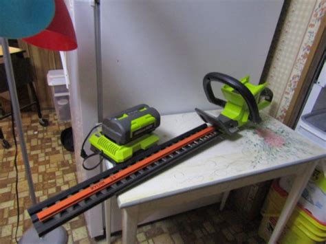 Ryobi 24" Cordless Hedge Trimmer with Battery and Charger- 40V- In ...