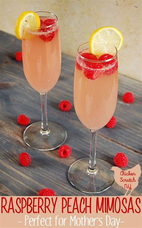 Pink Peach Raspberry Mimosa Recipe | Recipe | Brunch drinks, Alcohol drink recipes, Mimosa recipe