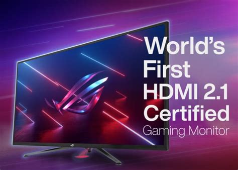 World's first HDMI 2.1 Certified gaming monitors introduced by ASUS ...