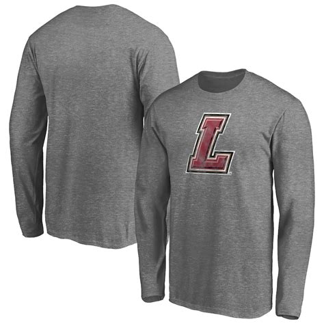 Lafayette College Leopards Ash Proud Mascot Long Sleeve T-Shirt