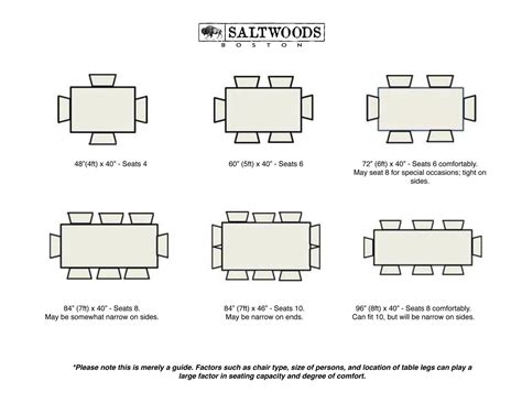 Dining Room Table Dimensions For 6 - Isle Furniture