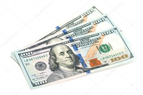 Three hundred dollar bills Stock Photo by ©andrey_lobachev 60441755