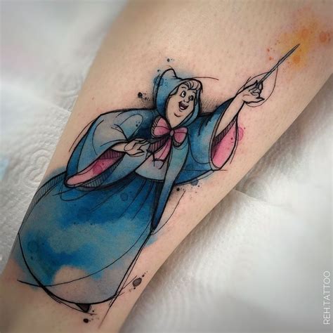 Fairy godmother tattoo | Disney tattoos, Disney inspired tattoos, Tattoos