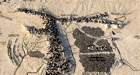 Middle Earth Map - 3D Model by Shustrik