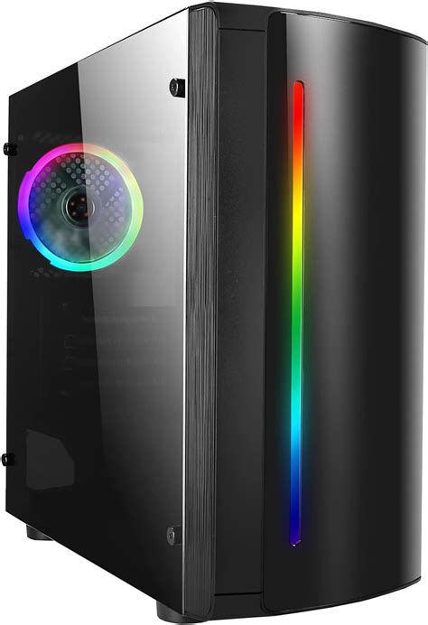 Amazon.com: CiT Beam MATX RGB PC Gaming Case, Micro-ATX & Mini ITX Mobo ...