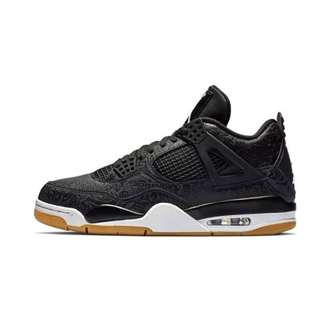 Jordan 4 Retro Laser Black GumJordan 4 Retro Laser Black Gum - OFour