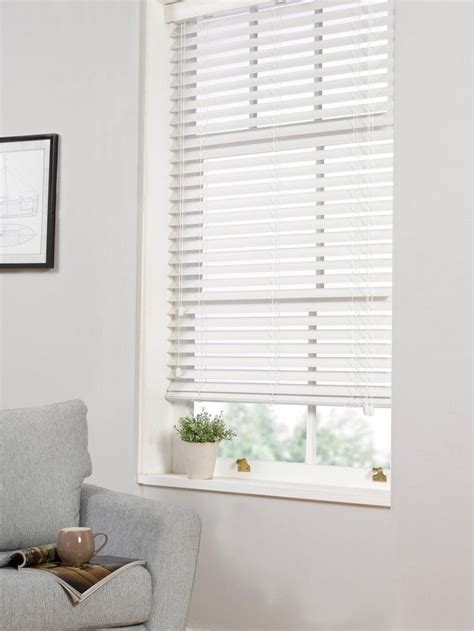 Faux Wood Venetian Blind 180X165 in White | Venetian blinds white, Venetian blinds, Wooden blinds