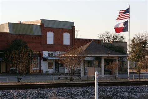 Palmer, TX : Main Street Palmer, gazeebo, and railroad tracks. photo ...