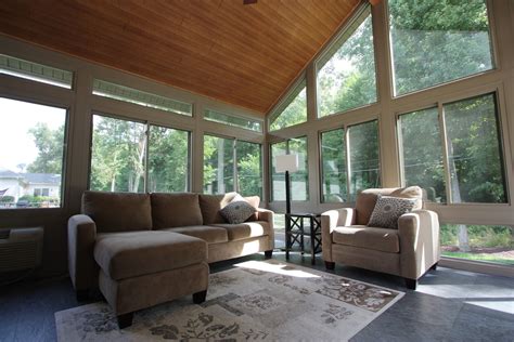 Sunroom With Bamboo Blinds Small ... | Living room blinds, Sunroom ...