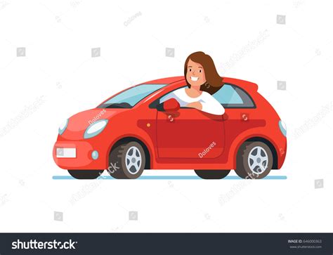 7,893 Woman Driving Car Cartoon Images, Stock Photos & Vectors ...