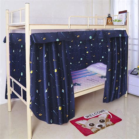 Cabin Bunk Bed Tent Curtain Cloth Dormitory Mid-sleeper Bed Canopy ...