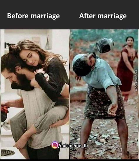 Couples Before and After Marriage - News Burning