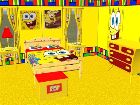 Mod The Sims - Complete SpongeBob Bedroom Set!