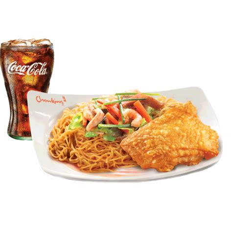 Chinese-Style Fried Chicken with Pancit Canton & drinks by Chowking