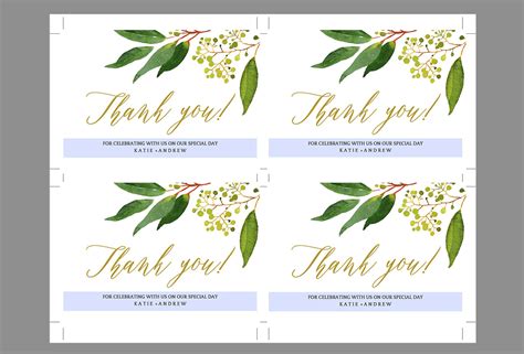 Template For Wedding Thank You Cards – Cardtemplate.my.id