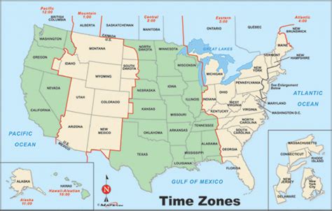 United States Of America Time Zone Map - Printable Map