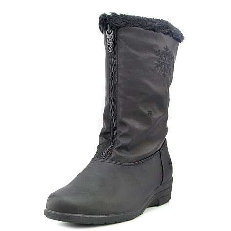 totes - Totes Nicole Wide Calf Women W Round Toe Synthetic Black Winter Boot - Walmart.com ...