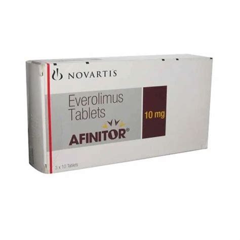 Afinitor 10 Mg Tablet Novartis at Rs 2000/box | Anti Cancer Medicines in New Delhi | ID ...