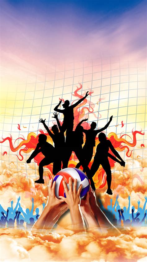 Free Volleyball, Match, Posters Background Images, Volleyball Poster ...