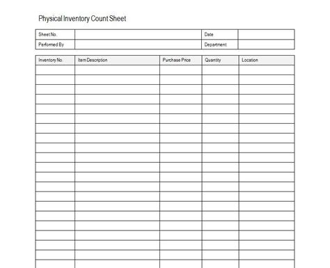 Inventory Spreadsheet Examples | Inventory Sheet Sample