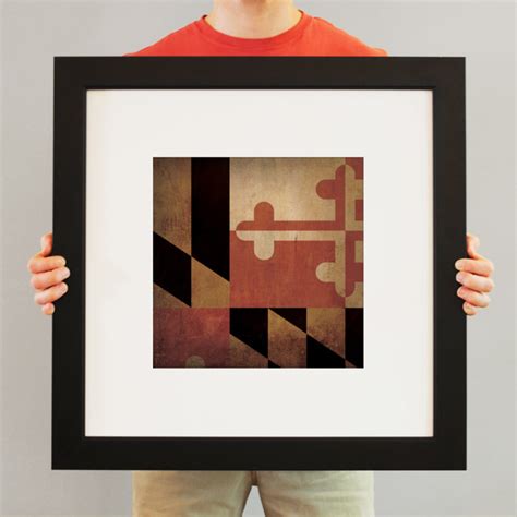 Maryland Flag Art by City Prints - The Map Shop