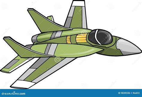 Fighter Jet Plane Vector Clipart