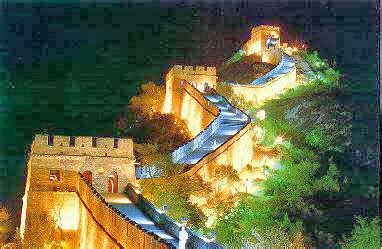 Great Wall Of China At Night Fantastic View ~ Luxury Places