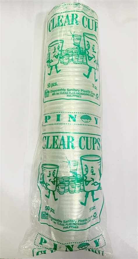 Clear Cups 16oz 50pcs - Bohol Grocery