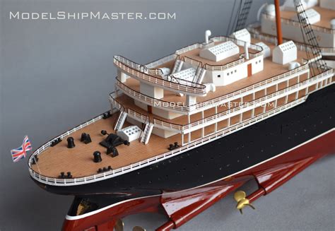 RMS Lusitania ship model