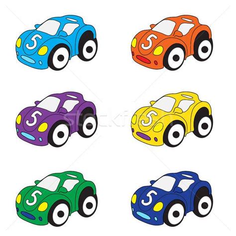 Kids cars cartoon set. Cars toys, vector illustration. - ilustração de vetor por Svetlana Borokh ...