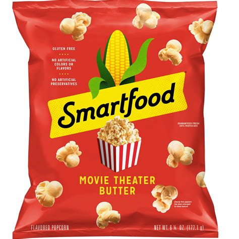 Smartfood Movie Theater Butter Flavored Popcorn, 6.25 oz Bag - Walmart.com - Walmart.com