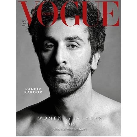 Ranbir Kapoor smashing the cover of the Vogue India with a ruggedly handsome look. #RanbirKapoor ...