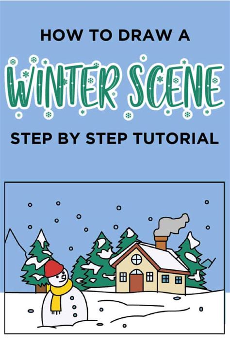 How to Draw a Winter Scene - Made with HAPPY