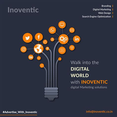 Inoventic | Digital marketing design, Social media design graphics, Social media design inspiration