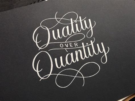 Quotes about Quality over quantity (30 quotes)