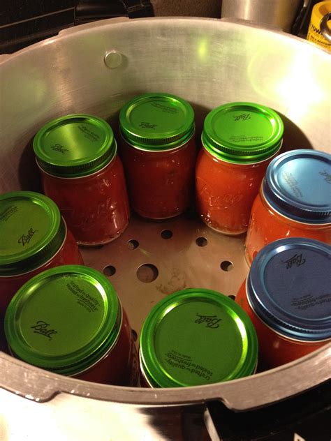 The Blueberry Files: Canning Spaghetti Sauce in a Pressure Canner