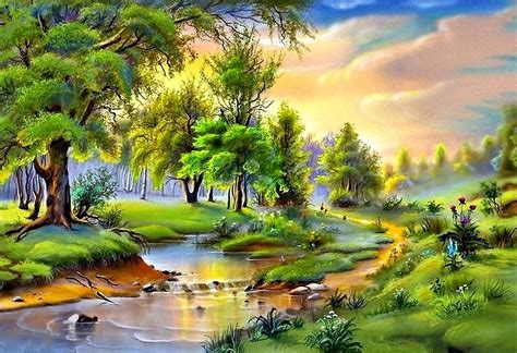 nature in art painting - Maybelle Cummins