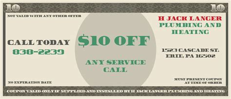 Coupons for Plumbing, Furnace, Air Conditioning AC | H. Jack’s