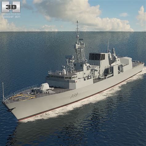 Halifax class frigate 3D model - Ship on Hum3D