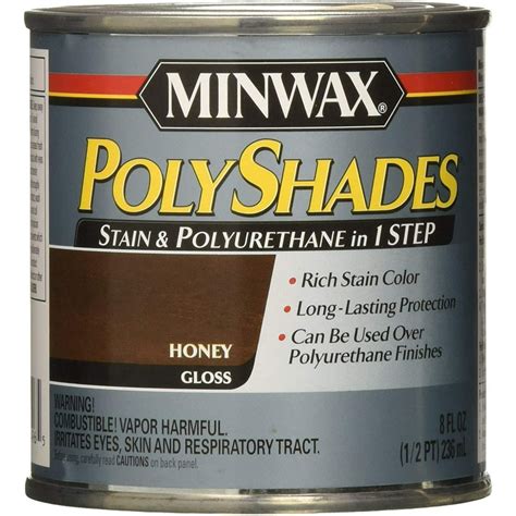 Minwax 214964444 PolyShades Honey, Gloss, Half Pint - Walmart.com - Walmart.com