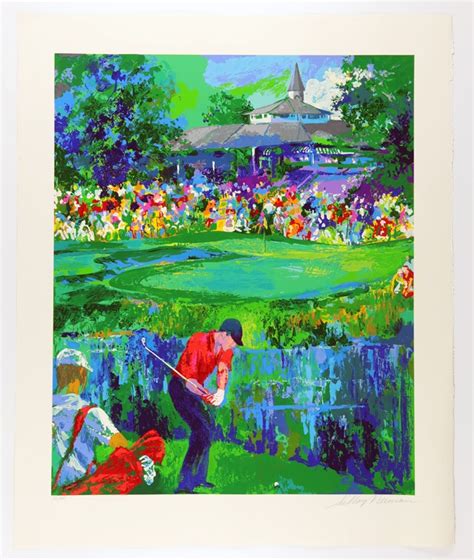 Leroy Neiman Signed "Valhalla 2000 PGA Championship" Serigraph Tiger Woods