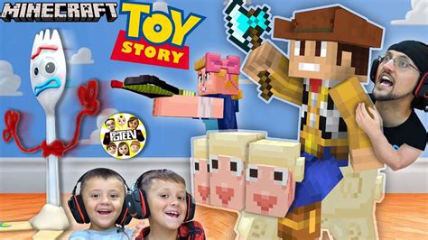 MINECRAFT TOY STORY 4 w/ FGTEEV Boys! Forky ♥️ Trash Skit / Gameplay - YouTube