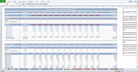 Capital Expenditure Budget Template | Qualads