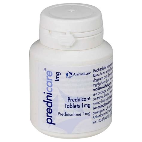 1mg Prednisolone Tablets for Dogs & Cats - 1mg Prednicare Tablet