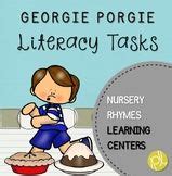 Georgie Porgie Nursery Rhyme Literacy Tasks | Nursery rhymes activities ...